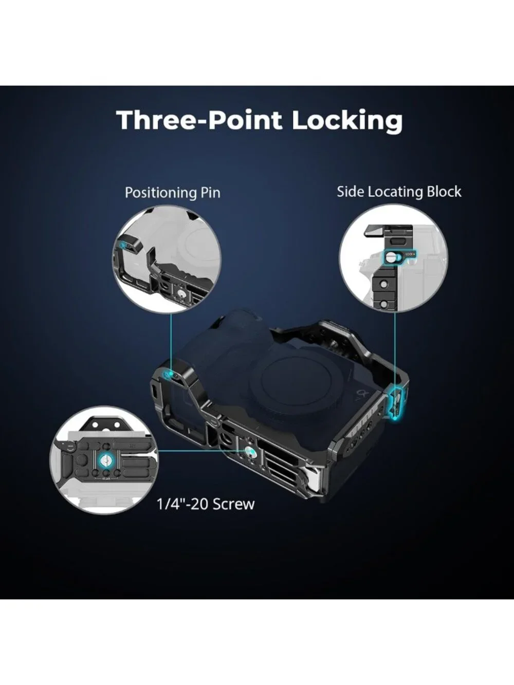 Quick Release Camera Cage for Sony Alpha 7 Series | Lightweight, Durable Design